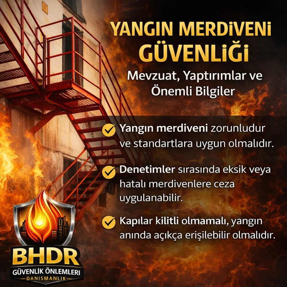 Yangın Merdiveni Güvenliği: Mevzuat, Riskler ve İşletmeler İçin Hayati Önemi